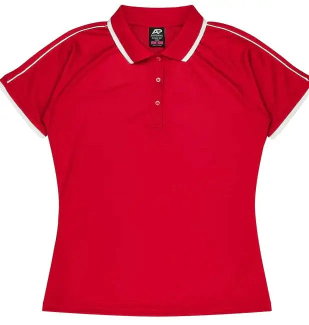 Aussie Pacific Double Bay Lady Polo Shirt 2322 Aussie Pacific RED/WHITE 6